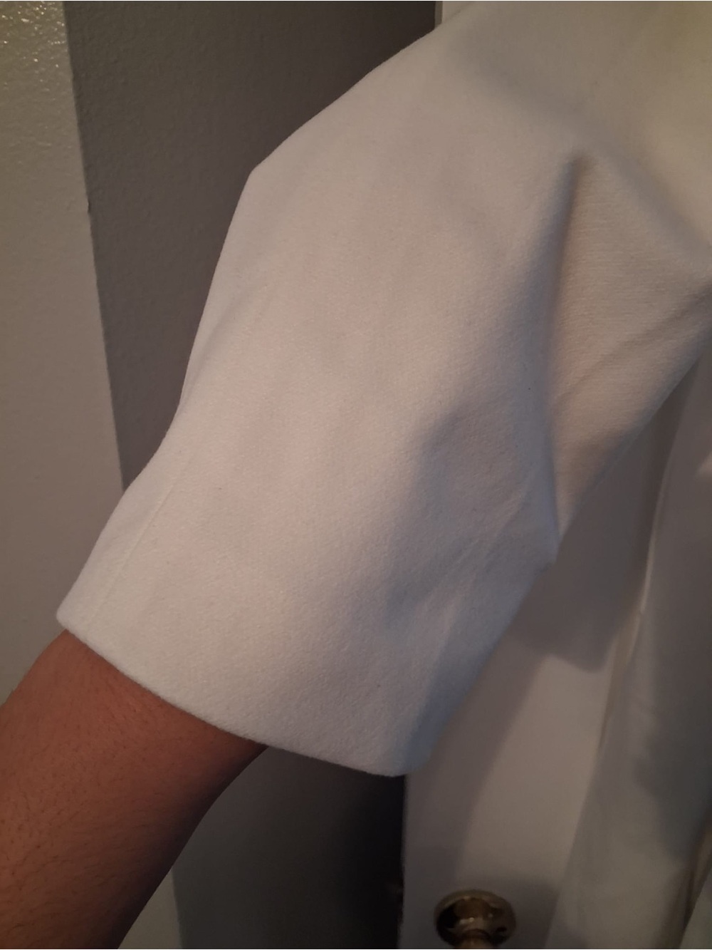 Long White Trench Coat - Picture 6 of 7